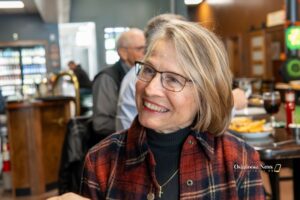 Mariannette Miller-Meeks during a recent campaign stop in Oskaloosa, Iowa.