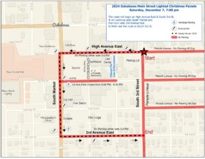 36th Annual Lighted Christmas Parade Saturday, Dec. 7 @ 7 PM 2024 Theme - "Twinkling Christmas" 