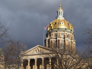  The Iowa Capitol on Dec. 20, 2024. (Photo by Robin Opsahl/Iowa Capital Dispatch)