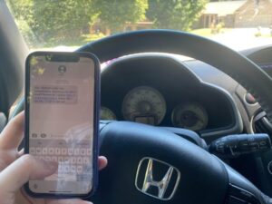  The Iowa Senate passed legislation Tuesday to bar drivers' use of hand-held devices behind the wheel. (Photo by Andrew Kennard for Iowa Capital Dispatch)