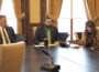 Reps. John Wills, left, Derek Wulf and Elizabeth Wilson considered legislation March 19, 2025 that would impose a three-year moratorium on Iowa Economic Development Authority programs and funding for Iowa’s four most populous counties. (Photo by Robin Opsahl/Iowa Capital Dispatch)
