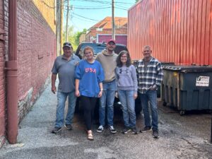 The Alley volunteers help keep one of Oskaloosa's gems ready to host guests, and making people welcome to downtown. (photo provided)