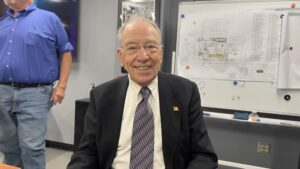 Senator Chuck Grassley - May 2025 (photo by Oskaloosa News)