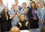 Gov. Kim Reynolds signed two healthcare bills into law at the Guthrie County Hospital in Guthrie Center May 28, 2025, including her proposal to increase rural health care accessibility. (Photo by Robin Opsahl/Iowa Capital Dispatch)