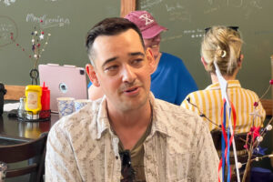 Nick Ryan at a recent city council meet and greet.