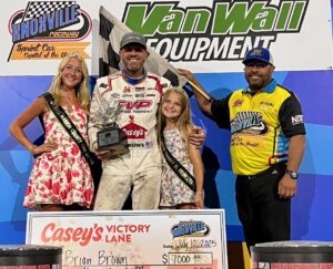 Brian Brown Puts on Epic Charge from Row Seven to Win at Knoxville! (photo provided)