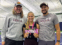 Loghan Edgar punched her ticket to the state tennis tournament. (photo provided)