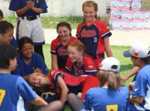 Oskaloosa Youth Softball Team Builds International Friendships Through Global Exchange. (photo provided)