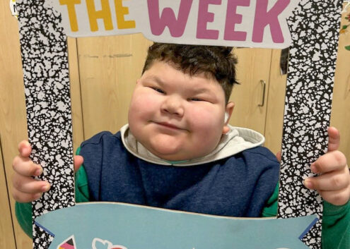 Five-year-old Leo Rodriguez of Ottumwa has shown remarkable courage while battling an inoperable brain tumor. This year’s Ottumwa Police Association No Shave November fundraiser is dedicated to helping Leo and his family as they continue his ongoing treatment and care. (photo submitted)