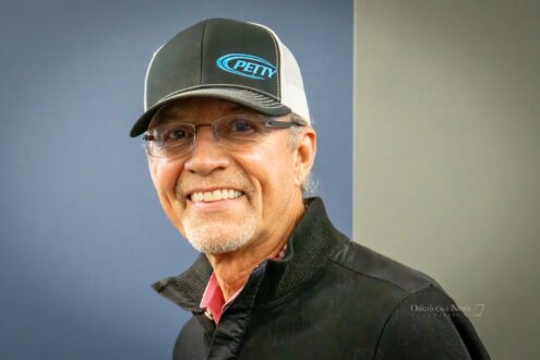 Kyle Petty during his visit to Musco in December of 2025.
