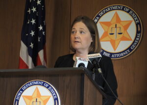  Iowa Attorney General Brenna Bird has filed a lawsuit against Roblox over allegations on child sexual exploitation. (Photo by Robin Opsahl/Iowa Capital Dispatch)