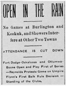 Games open in the rain. (Image provided)