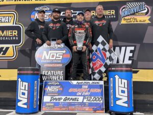 David Gravel Registered His 15th Career Victory at Knoxville Saturday (photo provided)