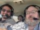 From left to right, Jeff and Elizabeth Jorgensen, and Ken Allsup with Oskaloosa News on a recent flight over Pella and Oskaloosa Iowa.
