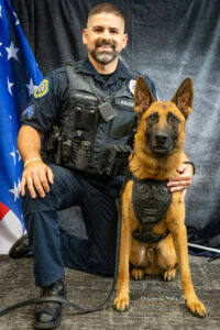 Oskaloosa Police K9 Sargent Austin Rogers and his partner Rodie.