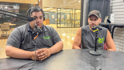 Saif Grafke (left) and Brett DeBruin (right) sat down with Oskaloosa News to talk about the upcoming No Limits Truck Show that will take place at the Southern Iiowa Fairgrounds.