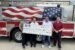 Pictured from left are Dustin Hook, Oskaloosa Fire Chief Scott Vaughan, Clow Valve Co. Vice President and General Manager Mark Willett, and Clow Valve Co. Machine Tech Specialist Austin Glandon. Clow Valve’s donation of $25,000 will help the Oskaloosa Fire Department replace aging fire hoses, improving firefighter safety and helping ensure crews have reliable equipment ready for the next emergency.