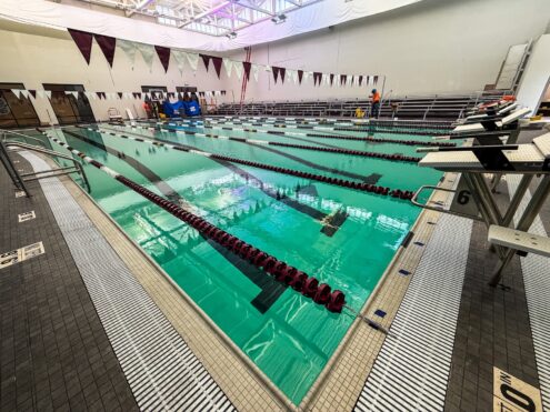 The pool at the new Mahaska County YMCA is now ready for competition and your water aerobics class.