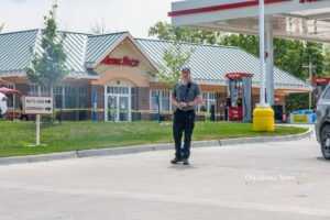 The Oskaloosa Kwik Star was sealed off after a reported armed robbery at the location.