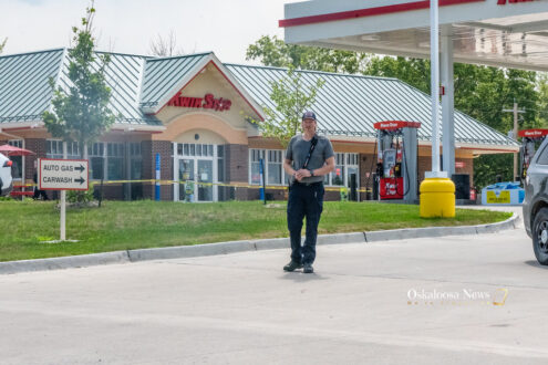 The Oskaloosa Kwik Star was sealed off after a reported armed robbery at the location.
