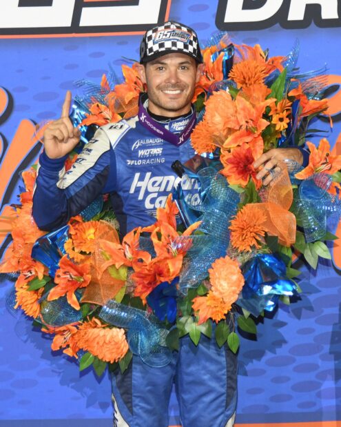 Kyle Larson won his 4th Knoxville Nationals (Paul Arch Photo)