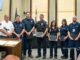 Seven first responders were honored during the Aug. 3, 2026, Oskaloosa City Council meeting. The firefighters, police officer, and Mahaska Health paramedics received American Heart Association Heartsaver Hero Awards for helping save a man who collapsed at the Oskaloosa Public Library on June 2.