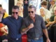 U.S. Rep. Zach Nunn and U.S. Defense Secretary Pete Hegseth posed for photos at a Nunn campaign event held at JR’s Southpork Ranch at the Iowa State Fair Aug. 17, 2026. (Photo by Robin Opsahl/Iowa Capital Dispatch)