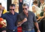 U.S. Rep. Zach Nunn and U.S. Defense Secretary Pete Hegseth posed for photos at a Nunn campaign event held at JR’s Southpork Ranch at the Iowa State Fair Aug. 17, 2026. (Photo by Robin Opsahl/Iowa Capital Dispatch)