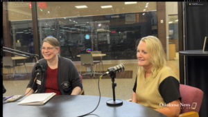 Marcia DeVore (left) and Michelle Oliver sit down with Oskaloosa News to talk about the upcoming school year for Oskaloosa.